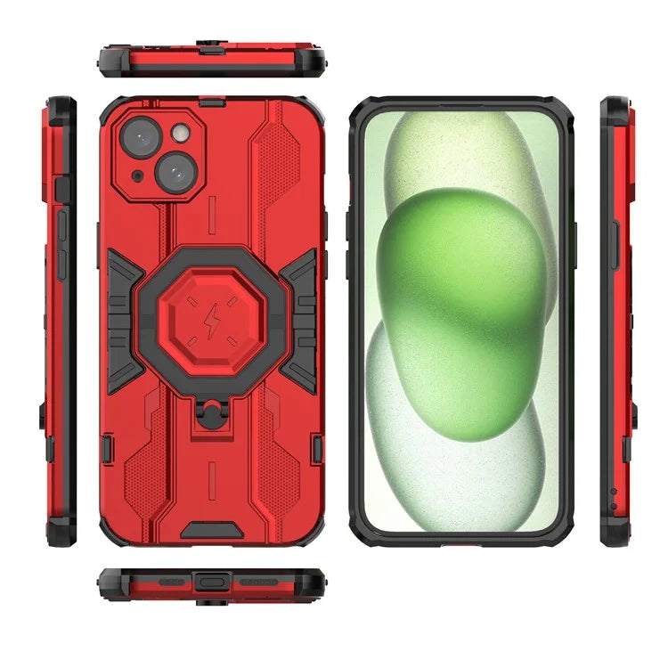 For iPhone 14 Plus Case Ring Holder Kickstand Shockproof Phone Cover