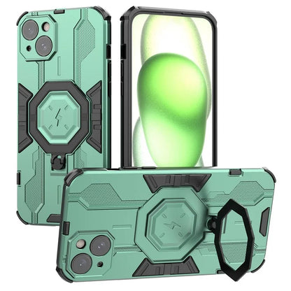 For iPhone 14 Plus Case Ring Holder Kickstand Shockproof Phone Cover
