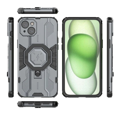 For iPhone 14 Plus Case Ring Holder Kickstand Shockproof Phone Cover