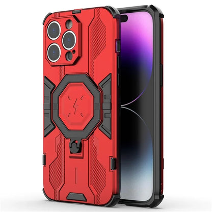 For iPhone 14 Pro Max Protective Phone Cover Ring Kickstand PC+TPU Back Case