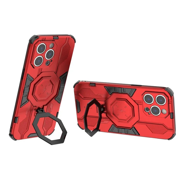 For iPhone 14 Pro Max Protective Phone Cover Ring Kickstand PC+TPU Back Case