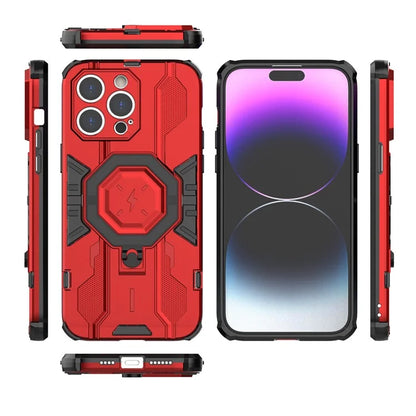 For iPhone 14 Pro Max Protective Phone Cover Ring Kickstand PC+TPU Back Case
