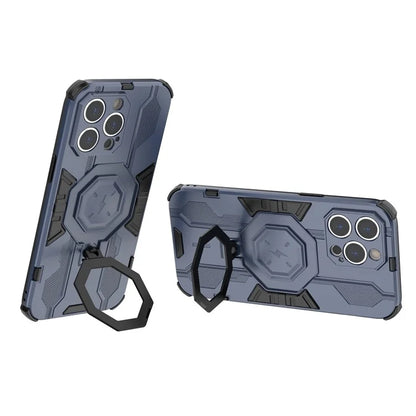For iPhone 14 Pro Max Protective Phone Cover Ring Kickstand PC+TPU Back Case