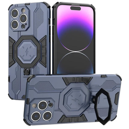 For iPhone 14 Pro Max Protective Phone Cover Ring Kickstand PC+TPU Back Case