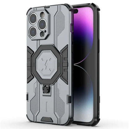 For iPhone 14 Pro Max Protective Phone Cover Ring Kickstand PC+TPU Back Case