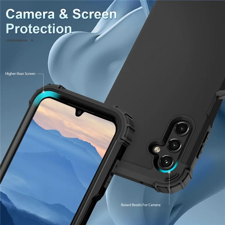 L-Style For Samsung Galaxy A15 4G Case PC + Silicone Drop Protective Phone Cover