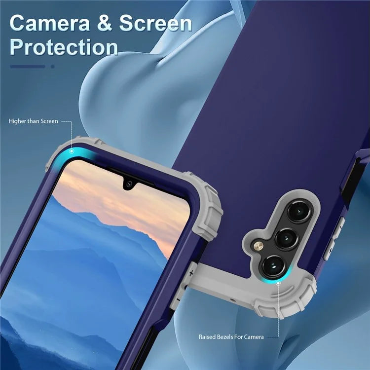 L-Style For Samsung Galaxy A15 4G Case PC + Silicone Drop Protective Phone Cover