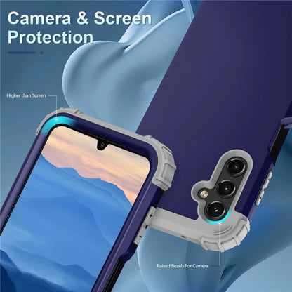 L-Style For Samsung Galaxy A15 4G Case PC + Silicone Drop Protective Phone Cover