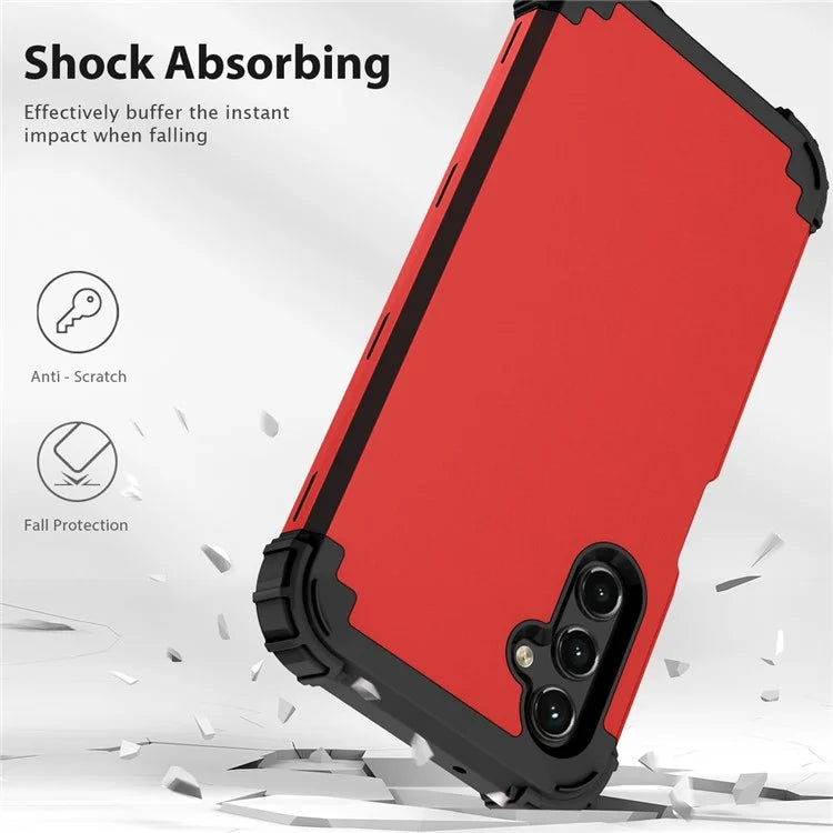 L-Style For Samsung Galaxy A15 4G Case PC + Silicone Drop Protective Phone Cover