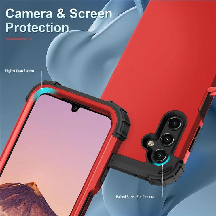 L-Style For Samsung Galaxy A15 4G Case PC + Silicone Drop Protective Phone Cover