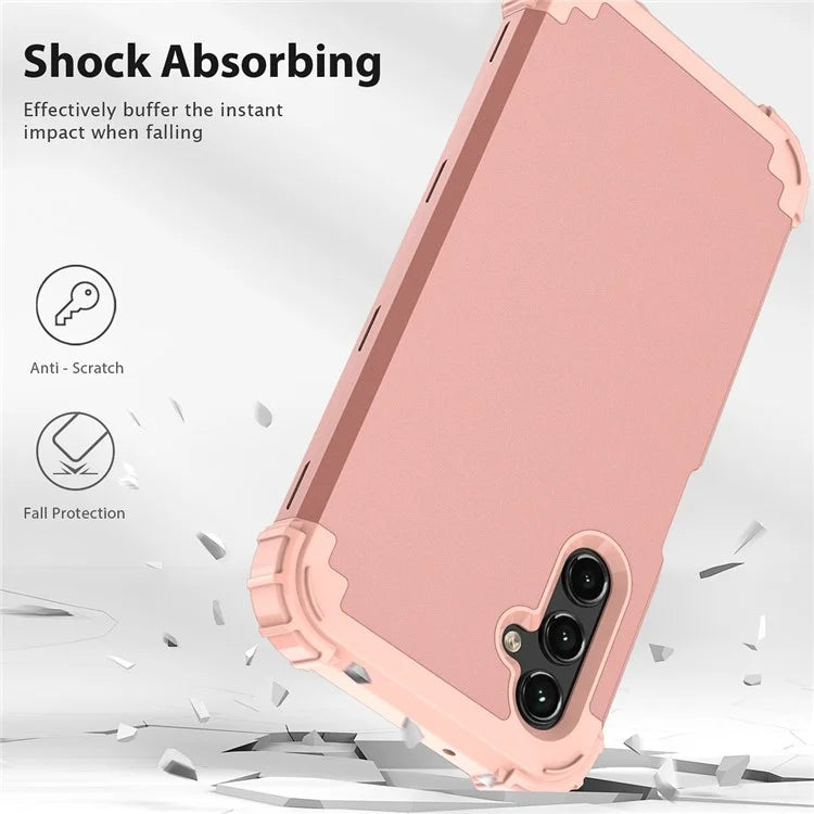 L-Style For Samsung Galaxy A15 4G Case PC + Silicone Drop Protective Phone Cover