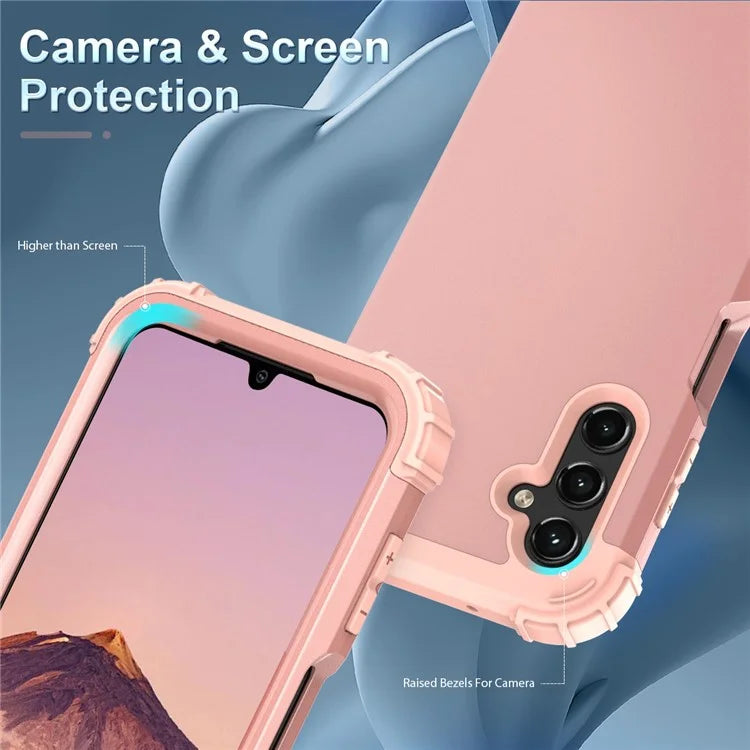 L-Style For Samsung Galaxy A15 4G Case PC + Silicone Drop Protective Phone Cover