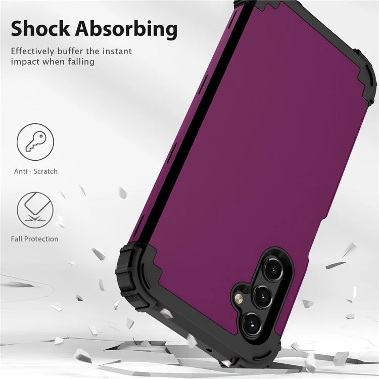L-Style For Samsung Galaxy A15 4G Case PC + Silicone Drop Protective Phone Cover