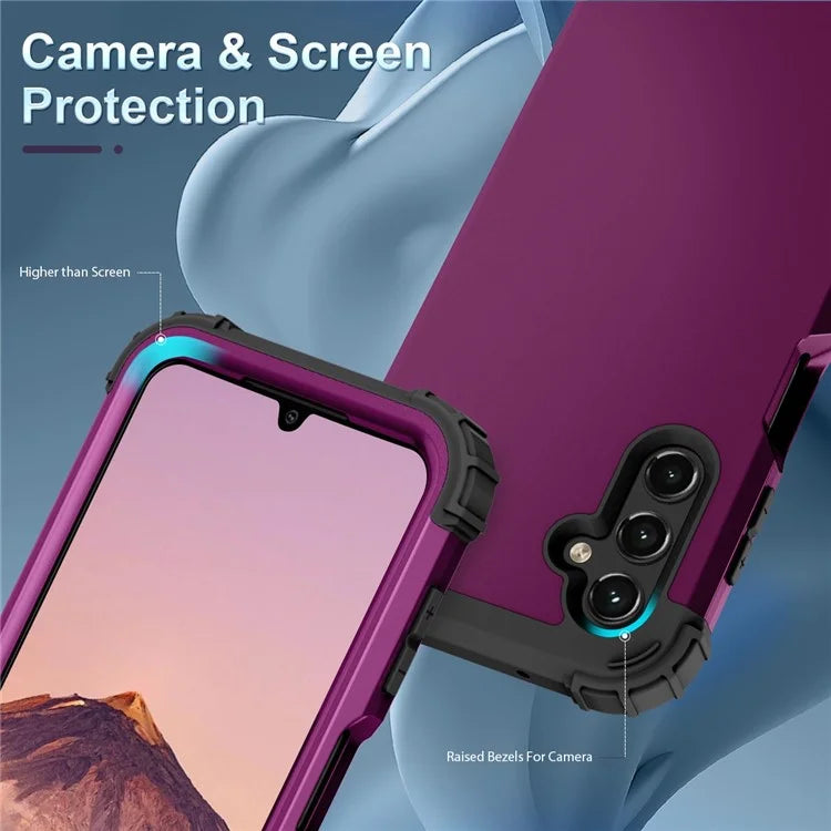L-Style For Samsung Galaxy A15 4G Case PC + Silicone Drop Protective Phone Cover