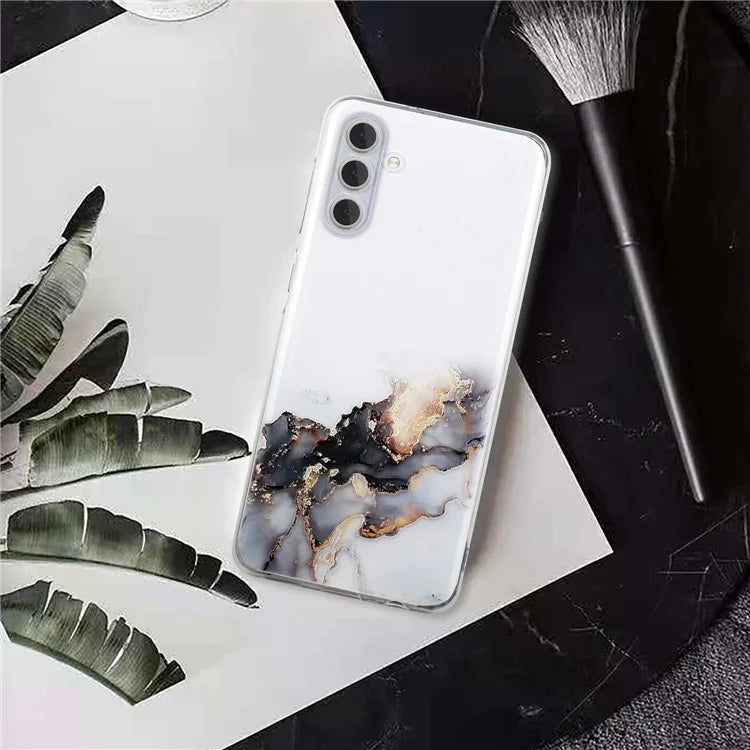 For Samsung Galaxy A15 5G Case Marble Pattern Anti-fall TPU Mobile Phone Cover