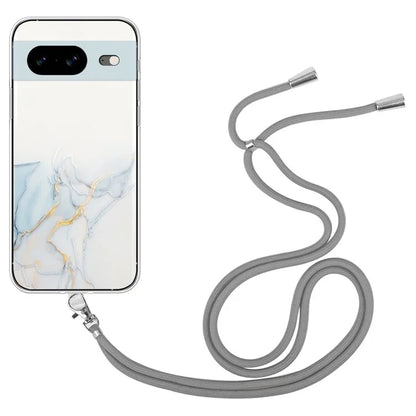 For Google Pixel 8 Case Soft TPU Anti-scratch Phone Back Shell with Lanyard