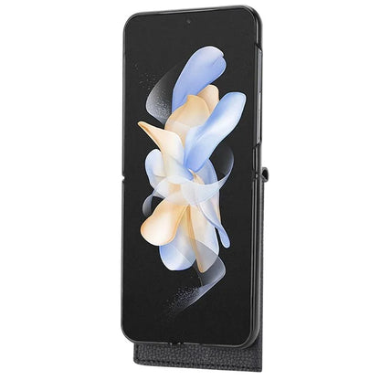 For Samsung Galaxy Z Flip3 5G Case Litchi Texture Folding Phone Cover with Card Slot