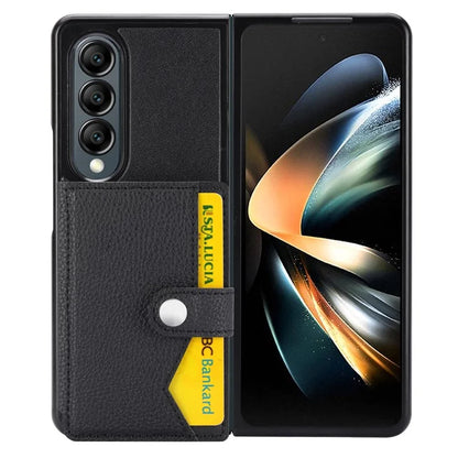 For Samsung Galaxy Z Fold3 5G Case Card Holder Kickstand Folding Phone Cover