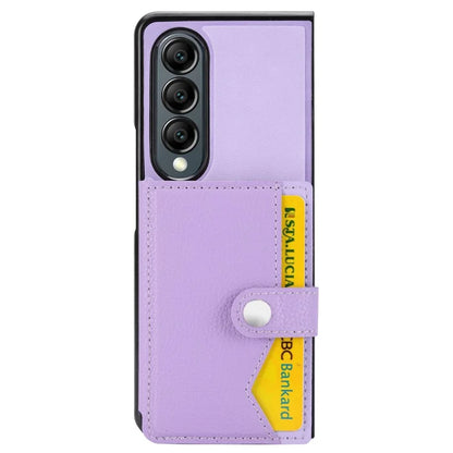 For Samsung Galaxy Z Fold3 5G Case Card Holder Kickstand Folding Phone Cover