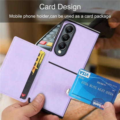 For Samsung Galaxy Z Fold3 5G Case Card Holder Kickstand Folding Phone Cover