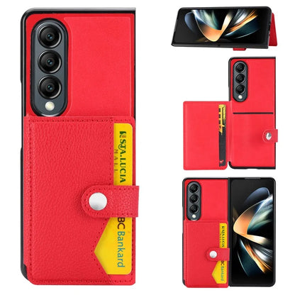 For Samsung Galaxy Z Fold3 5G Case Card Holder Kickstand Folding Phone Cover