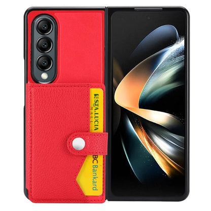 For Samsung Galaxy Z Fold3 5G Case Card Holder Kickstand Folding Phone Cover
