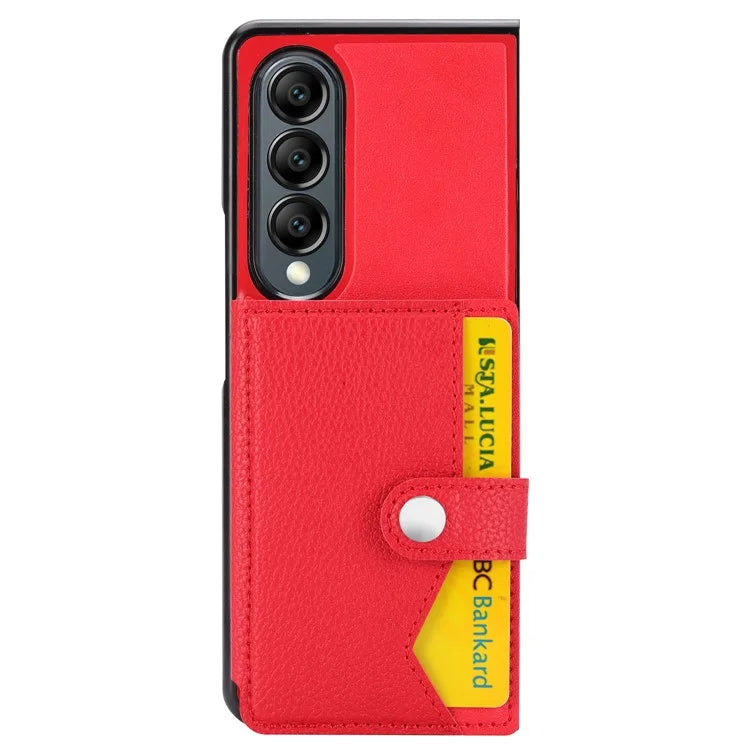 For Samsung Galaxy Z Fold3 5G Case Card Holder Kickstand Folding Phone Cover