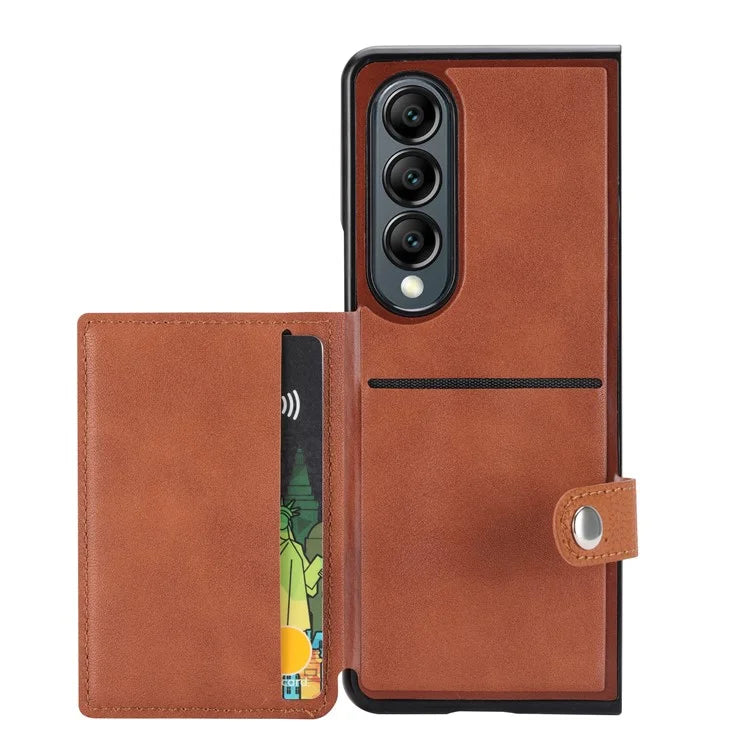 For Samsung Galaxy Z Fold3 5G Case Card Holder Kickstand Folding Phone Cover