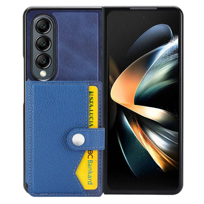 For Samsung Galaxy Z Fold3 5G Case Card Holder Kickstand Folding Phone Cover