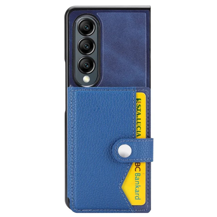 For Samsung Galaxy Z Fold3 5G Case Card Holder Kickstand Folding Phone Cover