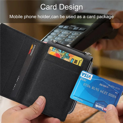 For Samsung Galaxy Z Flip4 5G Case Litchi Texture Card Holder Leather+PC Phone Cover