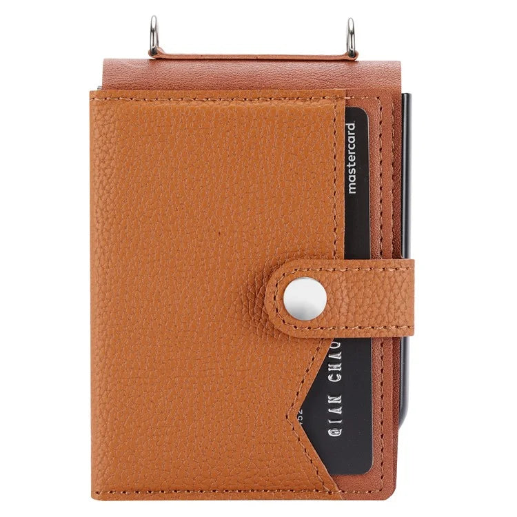 For Samsung Galaxy Z Flip5 5G Case Litchi Texture Card Holder Folding Phone Cover