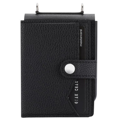 For Samsung Galaxy Z Flip5 5G Case Litchi Texture Card Holder Folding Phone Cover