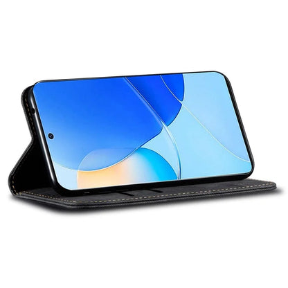 For Huawei nova 11 SE Case Jeans Cloth Texture Wallet Phone Leather Cover