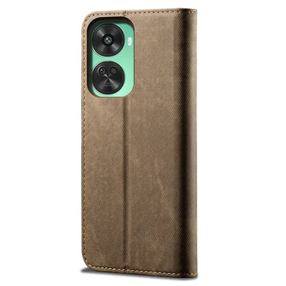 For Huawei nova 11 SE Case Jeans Cloth Texture Wallet Phone Leather Cover