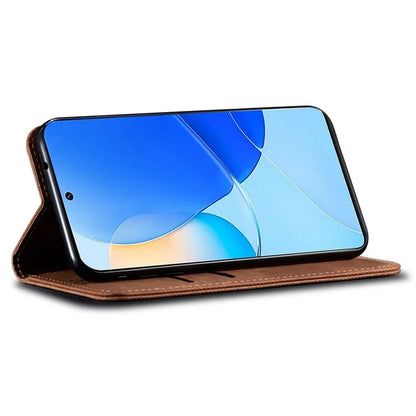 For Huawei nova 11 SE Case Jeans Cloth Texture Wallet Phone Leather Cover