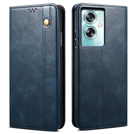 For Oppo A79 5G / A2 5G Leather Case Stand Wallet Magnetic Closing Phone Cover