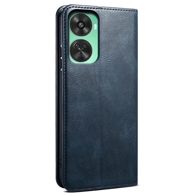 For Huawei nova 11 SE Case Stand Wallet Waxy Crazy Horse Texture Leather Cover
