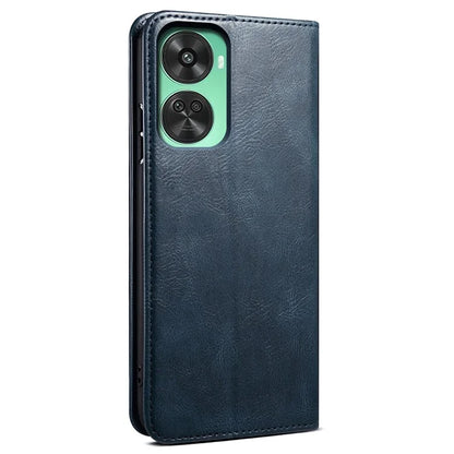 For Huawei nova 11 SE Case Stand Wallet Waxy Crazy Horse Texture Leather Cover