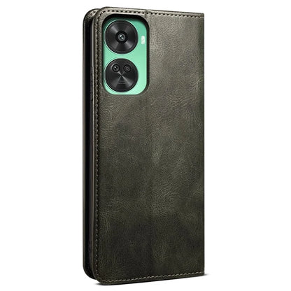 For Huawei nova 11 SE Case Stand Wallet Waxy Crazy Horse Texture Leather Cover