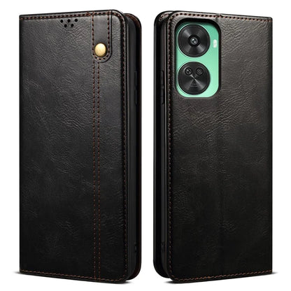 For Huawei nova 11 SE Case Stand Wallet Waxy Crazy Horse Texture Leather Cover