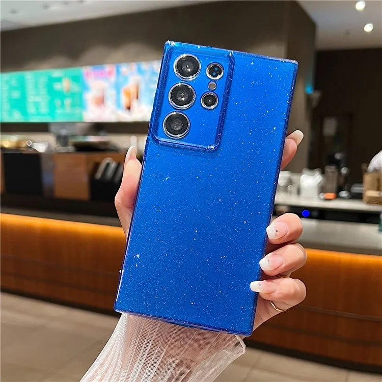 For Samsung Galaxy S24 Ultra Case Precise Lens Protection Glitter TPU Phone Cover