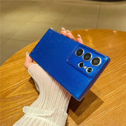 For Samsung Galaxy S24 Ultra Case Precise Lens Protection Glitter TPU Phone Cover