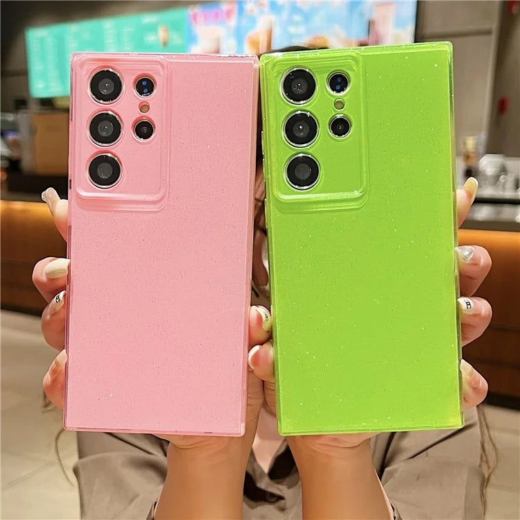 For Samsung Galaxy S24 Ultra Case Precise Lens Protection Glitter TPU Phone Cover