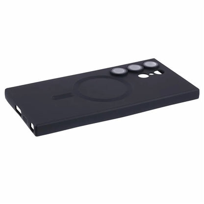 For Samsung Galaxy S24 Ultra Case Lens Protection Liquid Silicone Cover Compatible with MagSafe