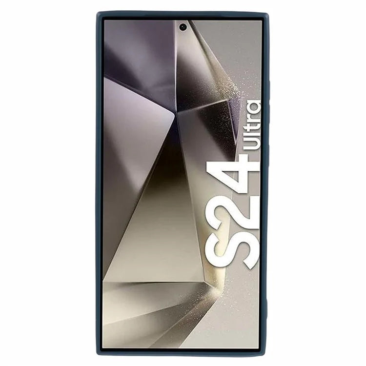 For Samsung Galaxy S24 Ultra Case Lens Protection Liquid Silicone Cover Compatible with MagSafe