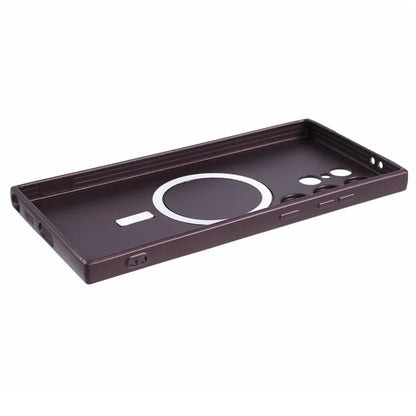 For Samsung Galaxy S24 Ultra Case Lens Protection Liquid Silicone Cover Compatible with MagSafe