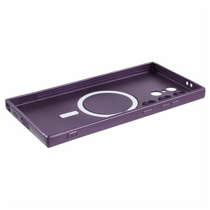 For Samsung Galaxy S24 Ultra Case Lens Protection Liquid Silicone Cover Compatible with MagSafe