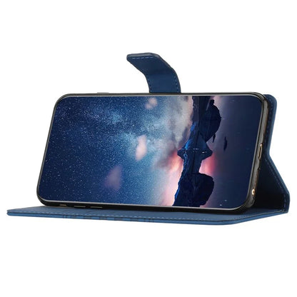 For Samsung Galaxy S24 Case Imprinted Rhombus Wallet Phone Cover