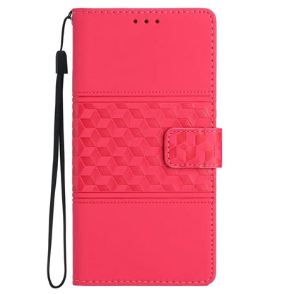 For Samsung Galaxy S24 Case Imprinted Rhombus Wallet Phone Cover
